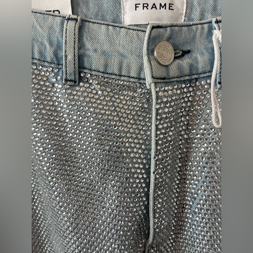 FRAME Le Jane Crystal Embellished Jeans | Size 25 | NWT l Poshmark - Picture 7 of 14